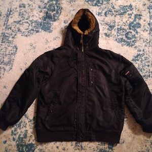 Vintage independent trucks bomber snowboard jacket